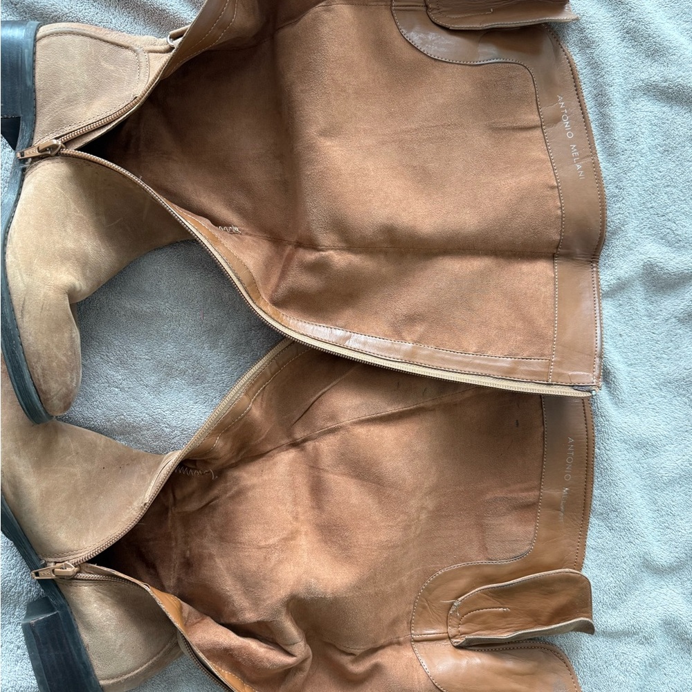 Antonio Melani NEERA Brown Leather Boots - Picture 10 of 14